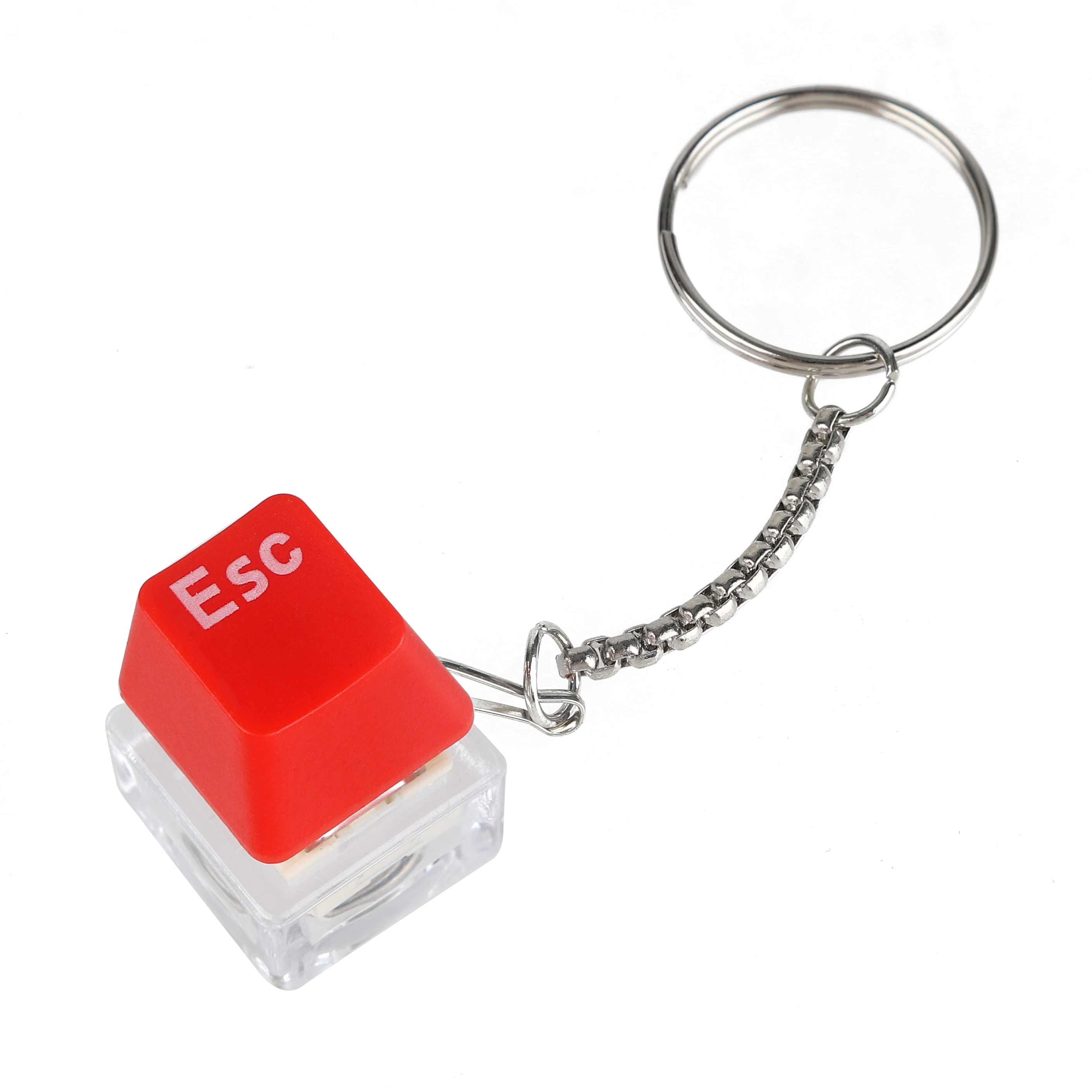Брелок, Кнопка ESC, Красный, 2*2*2,8 см, 1 шт. в упак. 