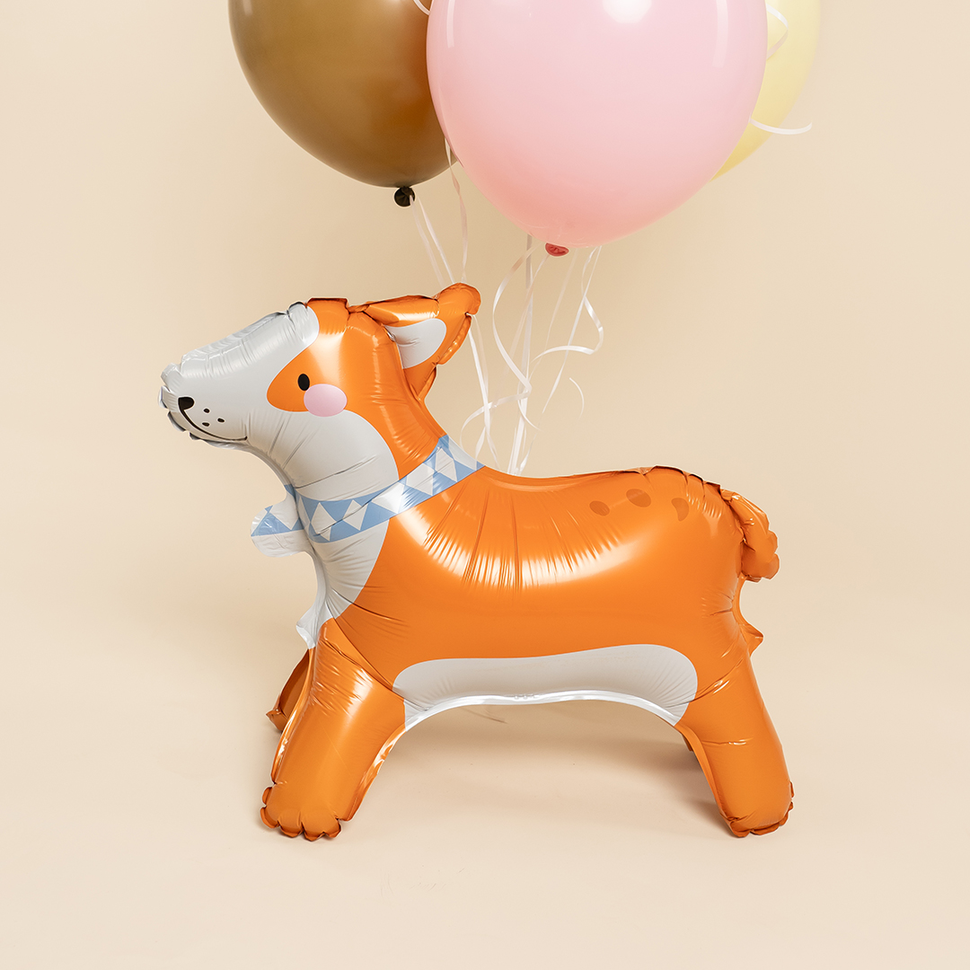 Шар (22''/56 см) Фигура 3D, Корги, 1 шт. в уп.