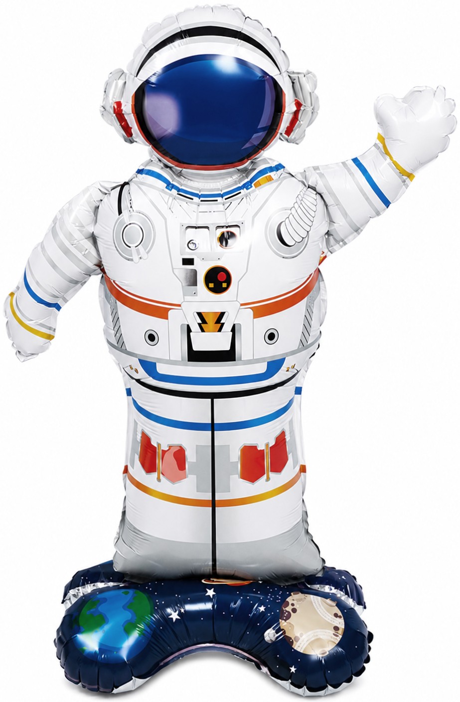 Шар 3D (35''/89 см) Фигура на подставке, Космонавт, 1 шт.