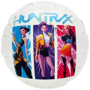 Шар (18''/46 см) Круг, Девочки Аниме, Дизайн №5, 1 шт.