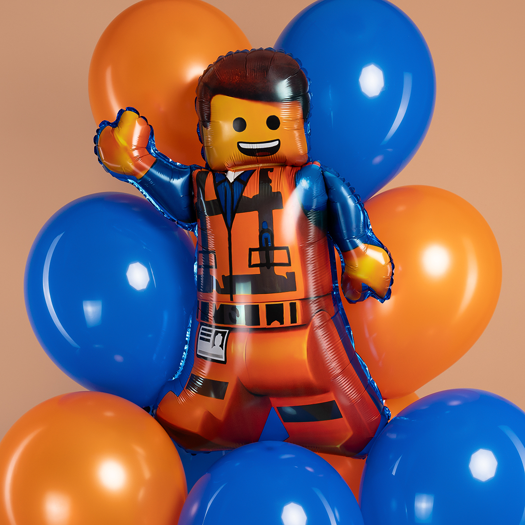 Шар (34''/86 см) Фигура, Конструктор, Мастер Человечек, 1 шт. в уп.