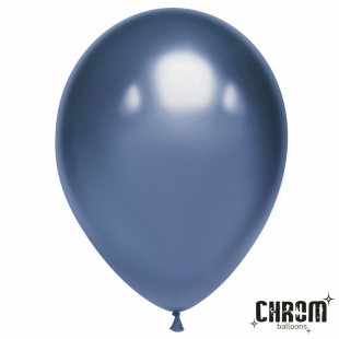 Шар (12''/30 см), Полуночно-синий, хром, 50 шт.
