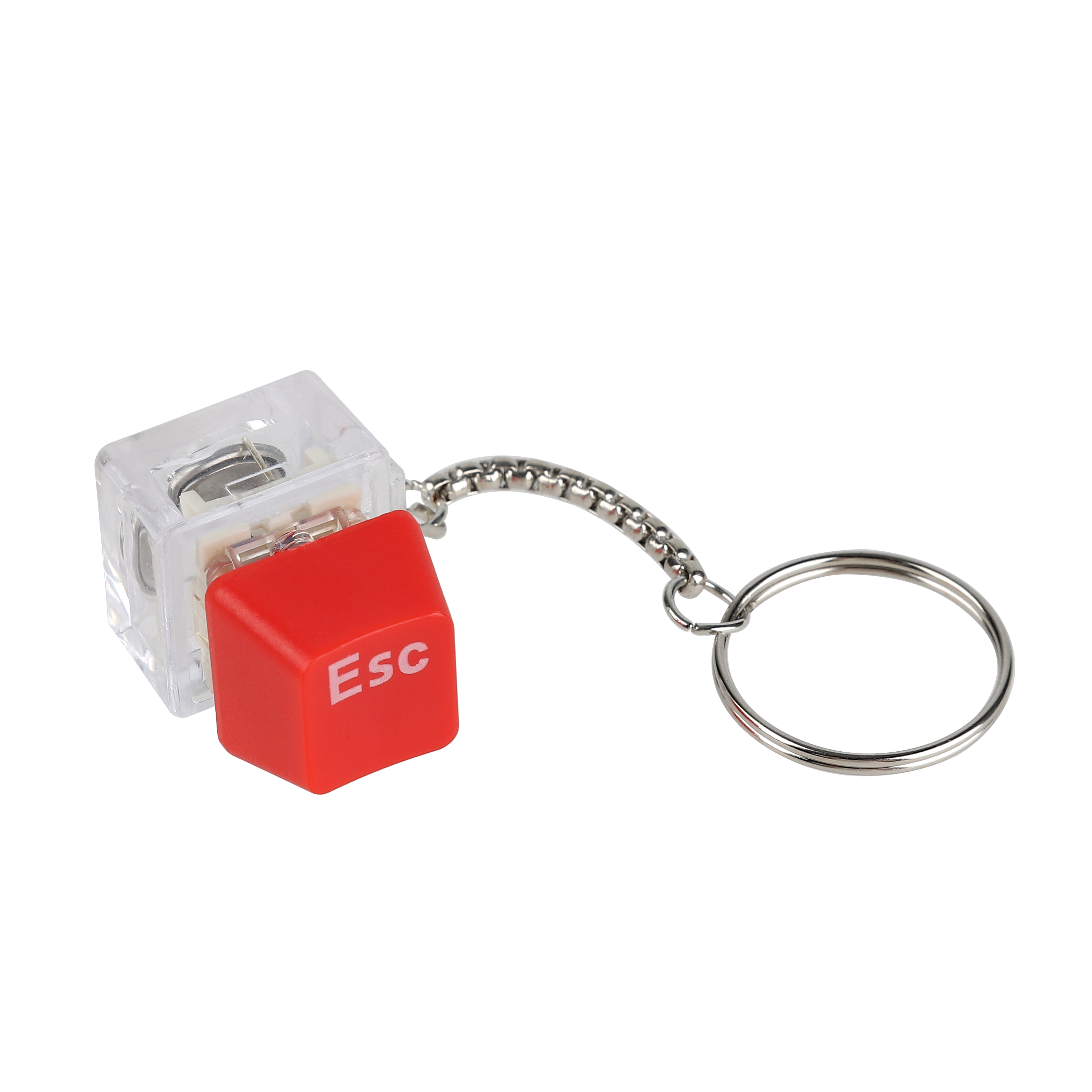 Брелок, Кнопка ESC, Красный, 2*2*2,8 см, 1 шт. в упак. 