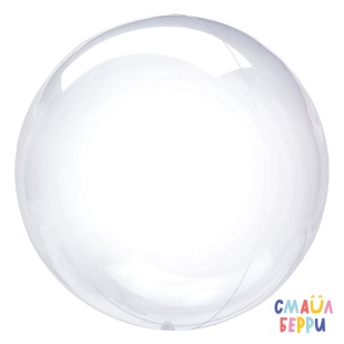 Шар (36''/91 см) Сфера, Deco Bubble, Прозрачный, Кристалл, 10 шт. в уп.